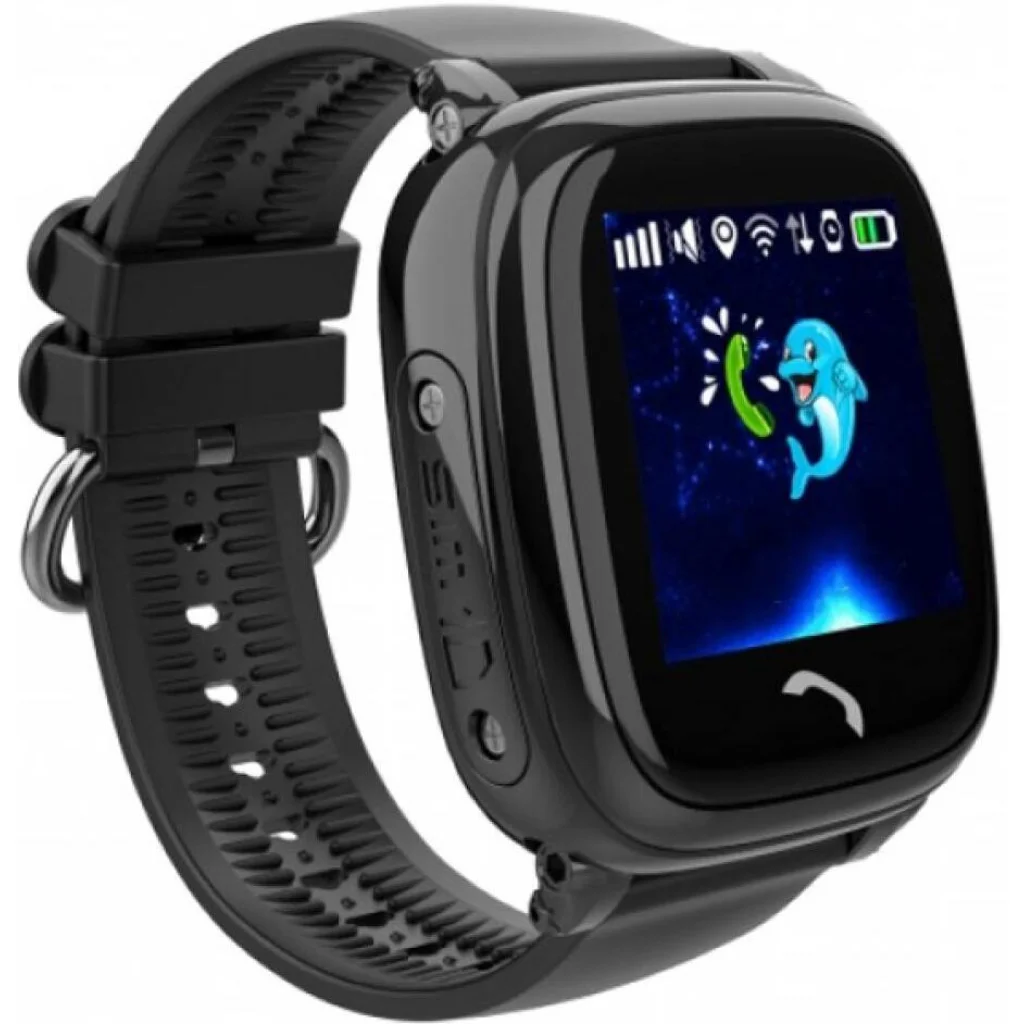 Дитячий телефон-годинник з GPS трекером GOGPS ME K25 Чорний UA