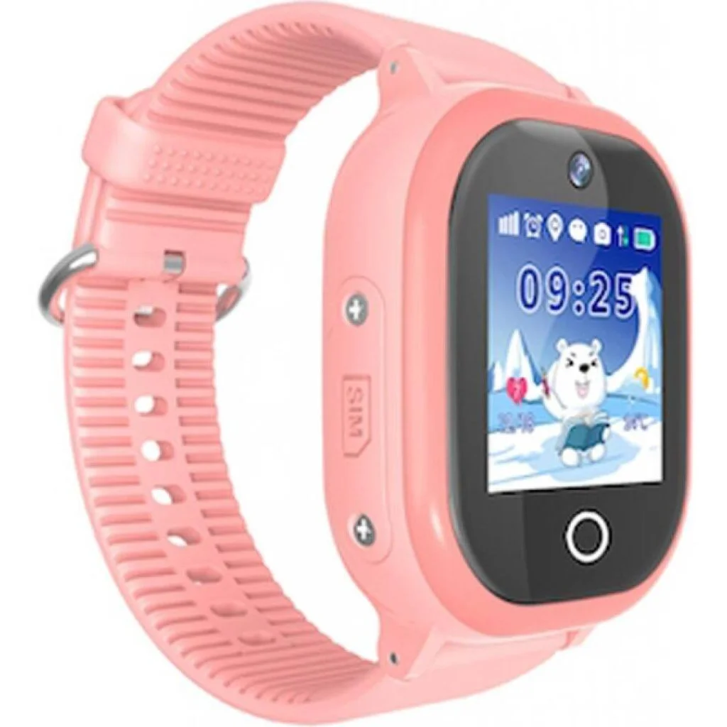 Дитячий телефон-годинник з GPS трекером GOGPS ME K26 Рожевий UA