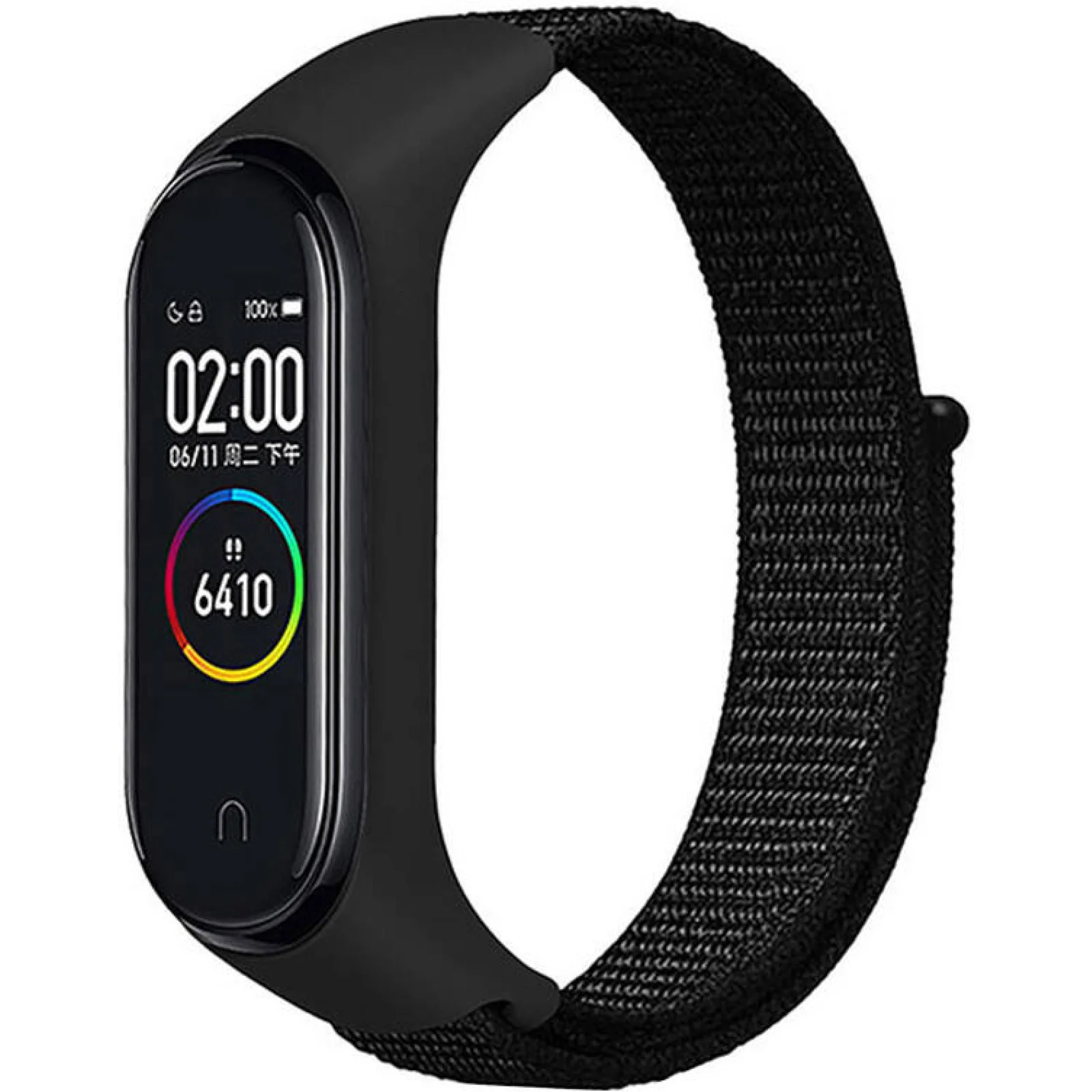 Ремешок Nylon Strap Black для Mi Band 3, Mi Band 4, Mi Band 5