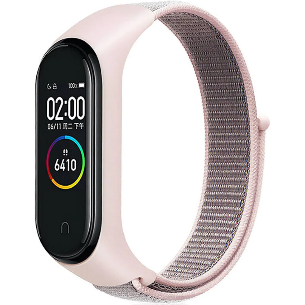 Ремешок Nylon Strap Pink Sand для Mi Band 3, Mi Band 4, Mi Band 5