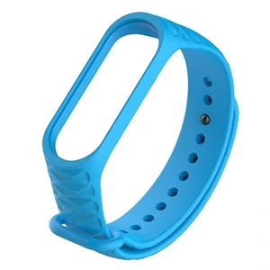 Цвет: Синий - Браслет Ribbed Mi Band 3, Mi Band 4 Blue