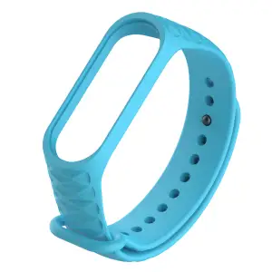 Колір: Блакитний - Браслет Ribbed Mi Band 3, Mi Band 4 Light Blue