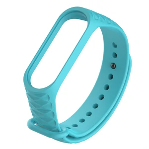 Цвет: Голубой - Браслет Ribbed Mi Band 3, Mi Band 4 Turquoise