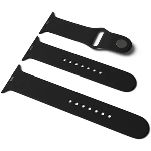 Колір: Чорний - Силіконовий ремінець Apple Watch Sport Band 42mm/44mm S/M&M/L 3pcs Black (HQCo)