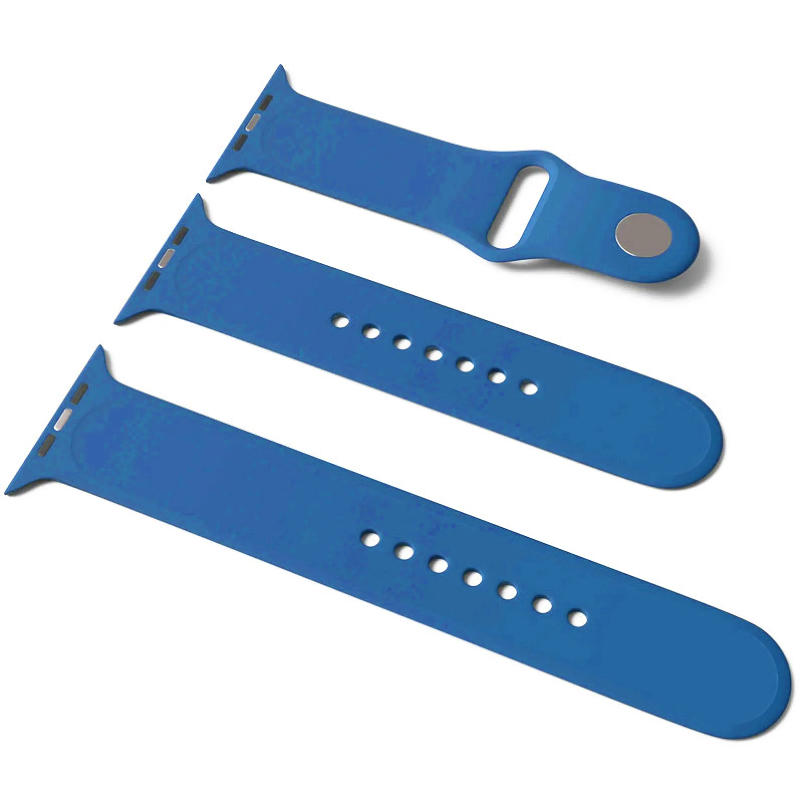 Силиконовый ремешок Apple Watch Sport Band 42mm/44mm S/M&M/L 3pcs Blue (HQCo)