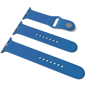 Колір: Синій - Силіконовий ремінець Apple Watch Sport Band 42mm/44mm S/M&M/L 3pcs Blue (HQCo)