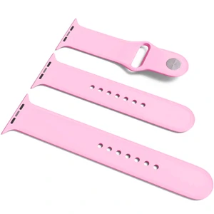 Силіконовий ремінець Apple Watch Sport Band 42mm/44mm S/M&M/L 3pcs Light Pink (HQCo)
