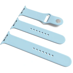 Колір: Блакитний - Силіконовий ремінець Apple Watch Sport Band 42mm/44mm S/M&M/L 3pcs Lilac Blue (HQCo)