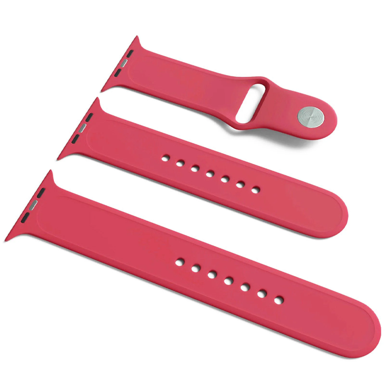 Силиконовый ремешок Apple Watch Sport Band 42mm/44mm S/M&M/L 3pcs Pomegranate (HQCo)
