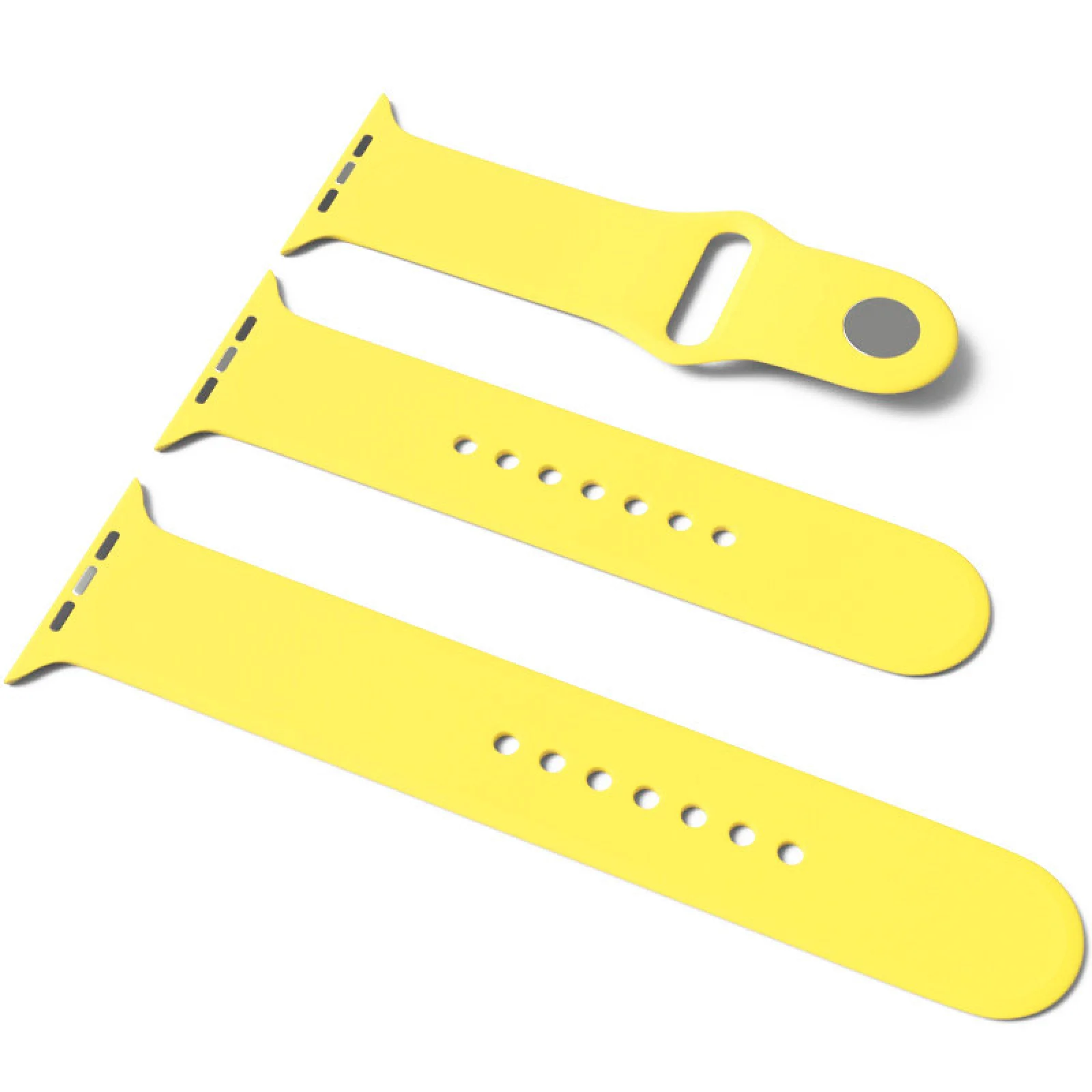 Силіконовий ремінець Apple Watch Sport Band 42mm/44mm S/M&M/L 3pcs Yellow (HQCo)