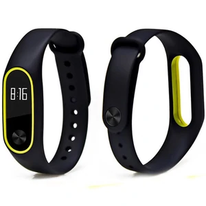 Цвет: Черный - Браслет Mi Band 2 Black Yellow