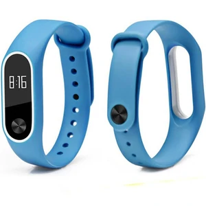 Цвет: Голубой - Браслет Mi Band 2 Light Blue White