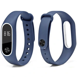 Цвет: Синий - Браслет Mi Band 2 Dark Blue White