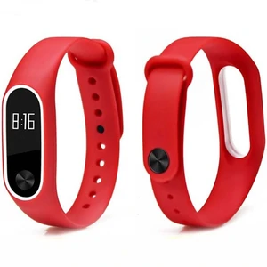 Цвет: Красный - Браслет Mi Band 2 Red White