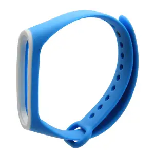 Колір: Синій - Браслет Mi Band 3, Mi Band 4 Blue White