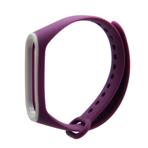 Цвет: Лиловый - Браслет Mi Band 3, Mi Band 4 Purple White