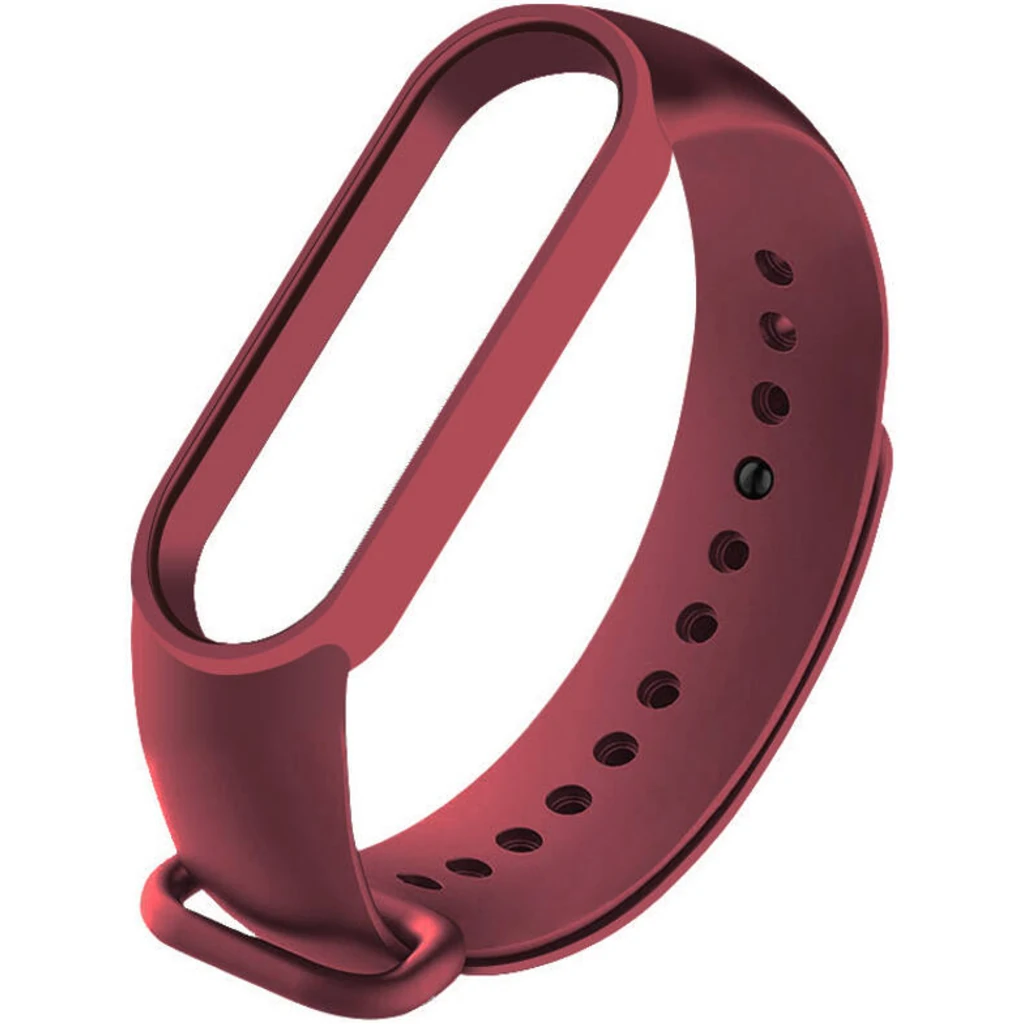 Силиконовый ремешок для Xiaomi Mi Band 5 Maroon