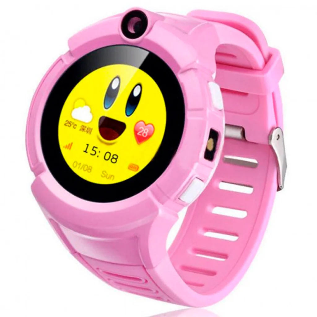 Часы детские с GPS трекером SmartWatch 620 (Q360) GPS-Tracking Watch Pink