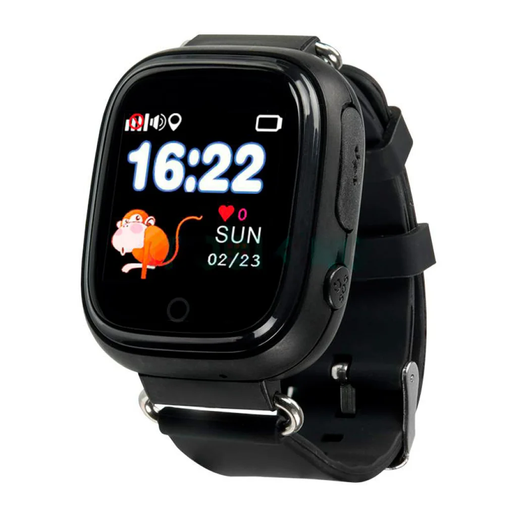 Часы детские с GPS трекером SmartWatch TD-02s GPS-Tracking WiFi Watch Black