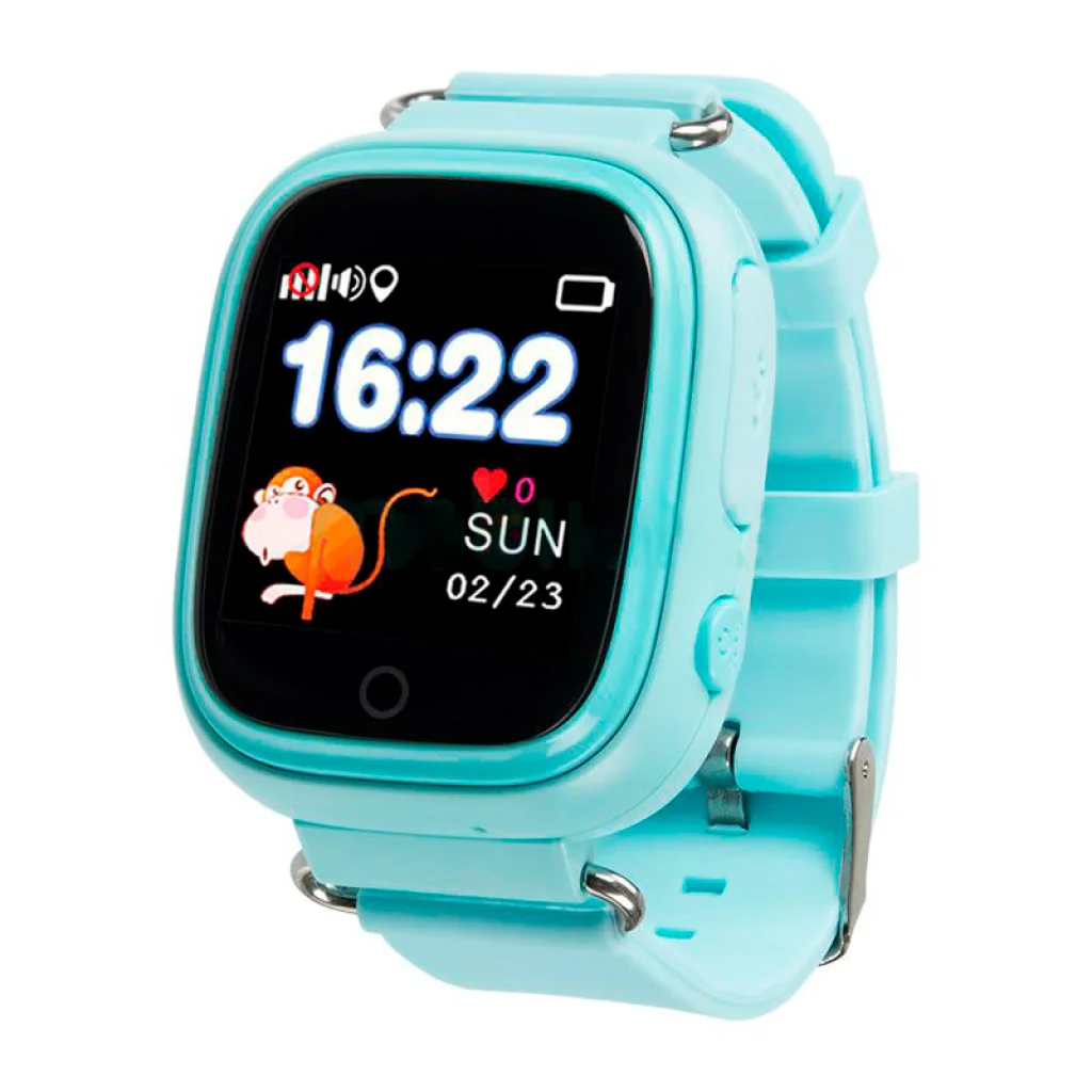 Годинники дитячі з GPS трекером SmartWatch TD-02s GPS-Tracking WiFi Watch Blue