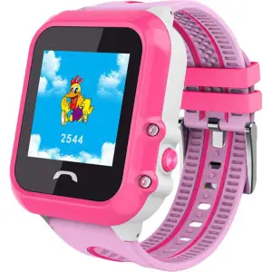 Детские часы UWatch DF27 Kids Waterproof Smart Watch Pink