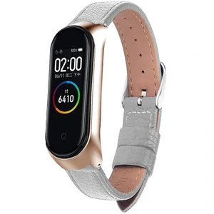 Браслет Mi Band 3, Mi Band 4 Leather White