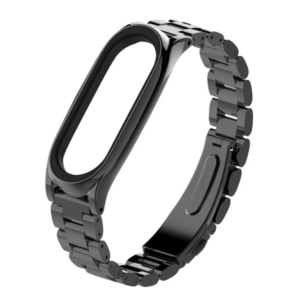 Браслет Mi Band 3, Mi Band 4 Metal Black