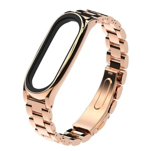 Браслет Mi Band 3, Mi Band 4 Metal Bronze