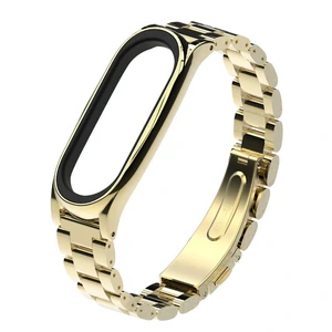 Браслет Mi Band 3, Mi Band 4 Metal Gold