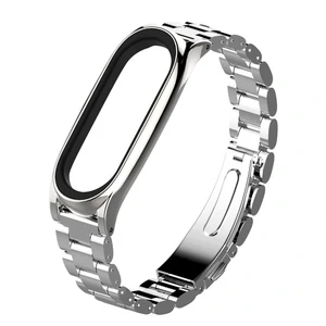 Цвет: Серебристый - Браслет Mi Band 3, Mi Band 4 Metal Silver