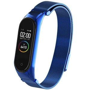 Ремінець Milanese Loop Design Blue для Xiaomi Mi Band 4, Mi Band 3