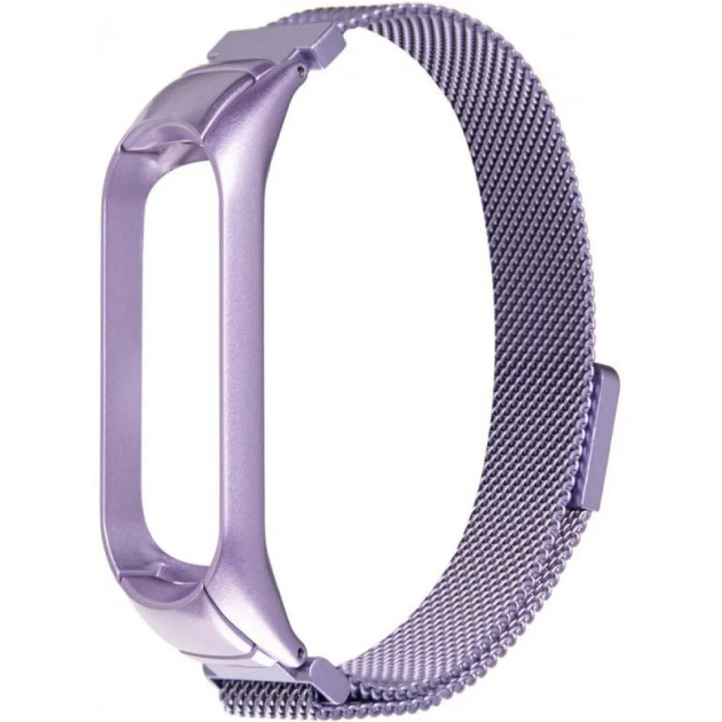 Ремінець Milanese Loop Lock Violet для Xiaomi Mi Band 4, Mi Band 3