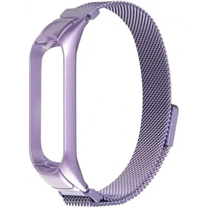 Колір: Фіолетовий - Ремінець Milanese Loop Lock Violet для Xiaomi Mi Band 4, Mi Band 3