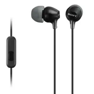 Цвет: Черный - Гарнитура SONY MDR-EX15AP Black UA