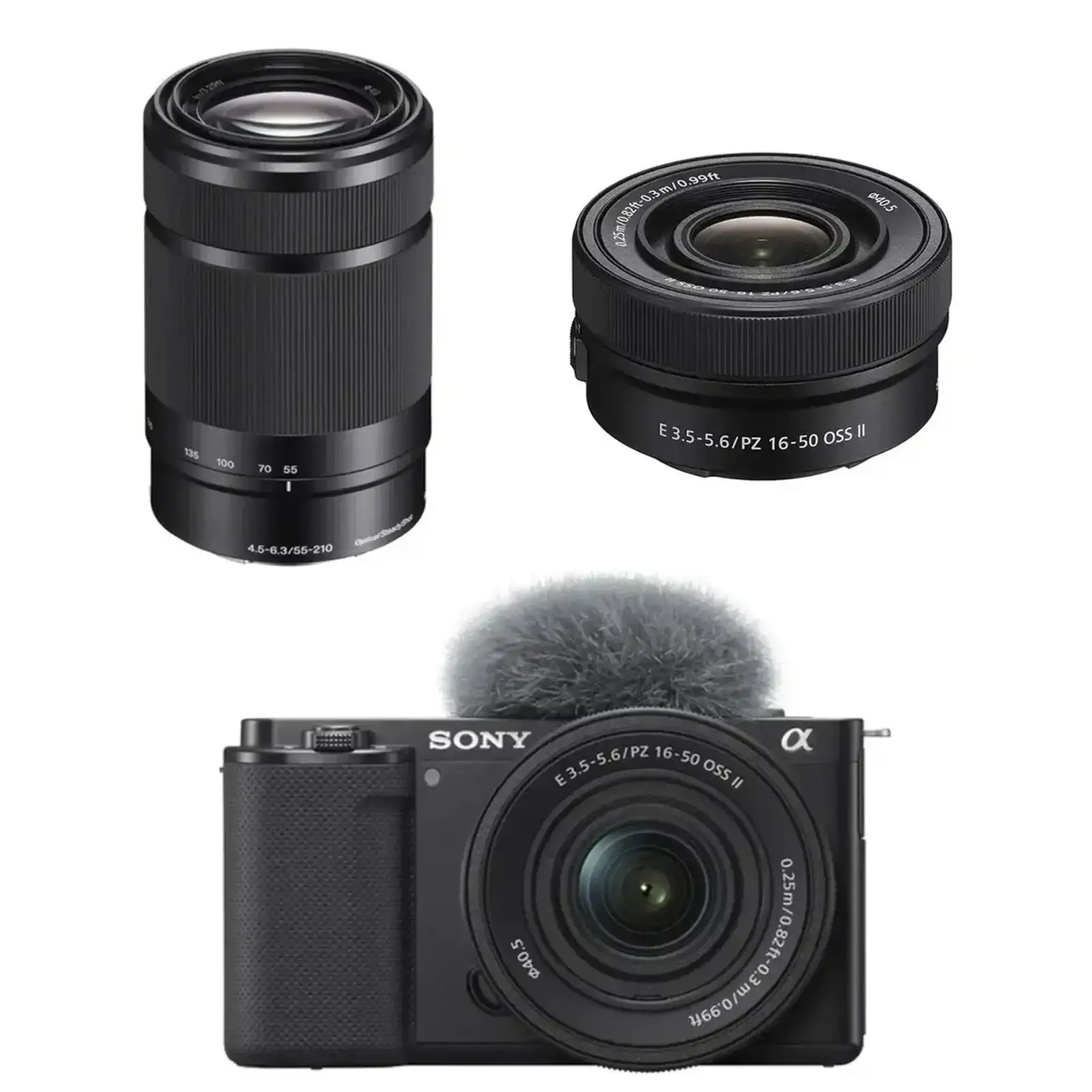 Фотоапарат Sony ZV-E10 II + 16-50mm + 55-210mm JP with RU + PAL Black
