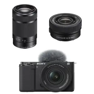 Фотоапарат Sony ZV-E10 II + 16-50mm + 55-210mm JP with RU + PAL Black