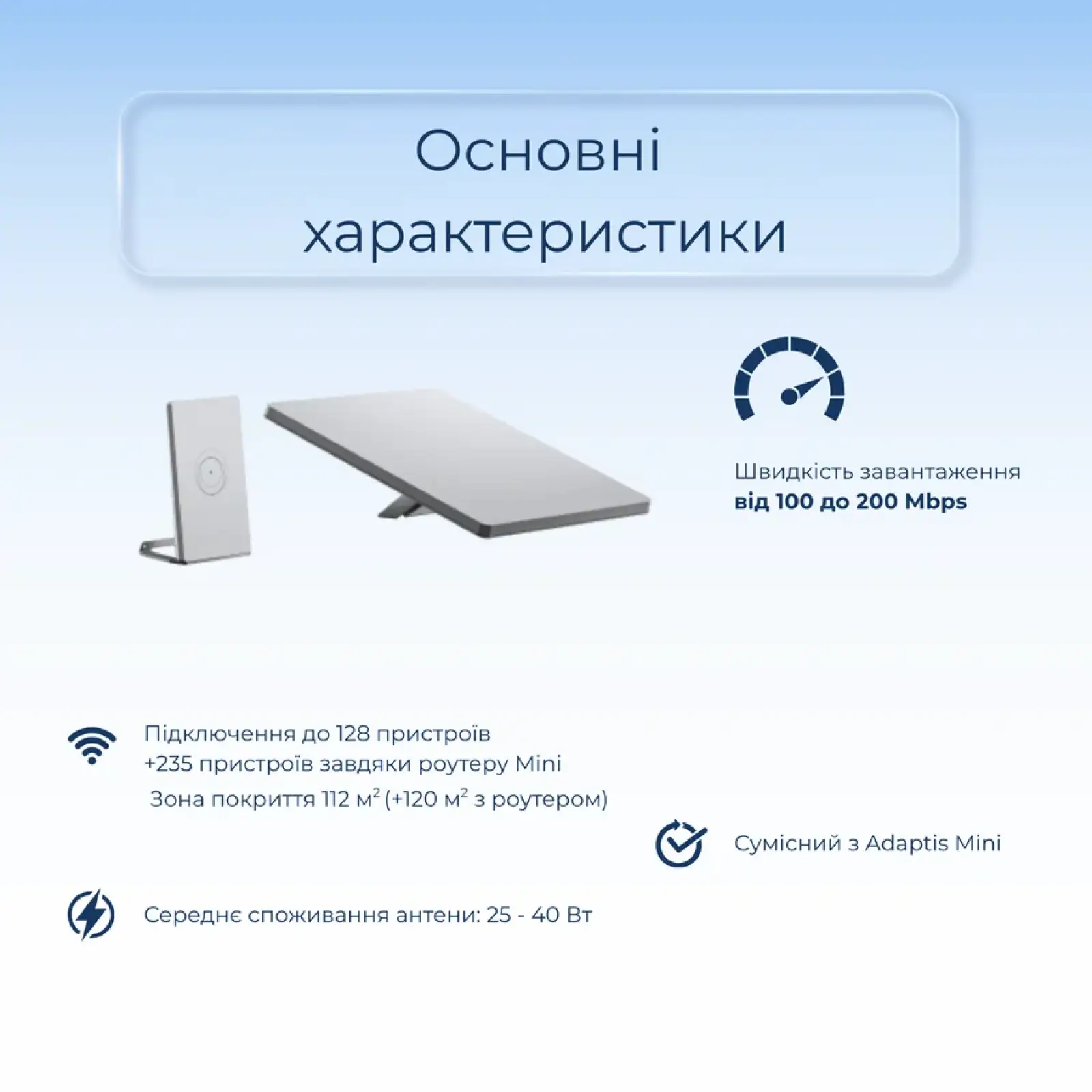 Супутниковий модем Starlink Internet Satellite Mini X