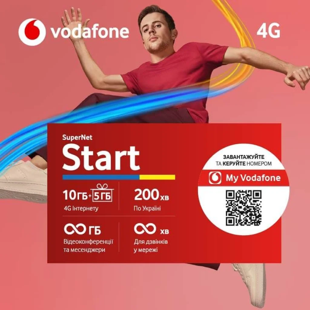 Стартовий пакет VODAFONE Supernet Start+