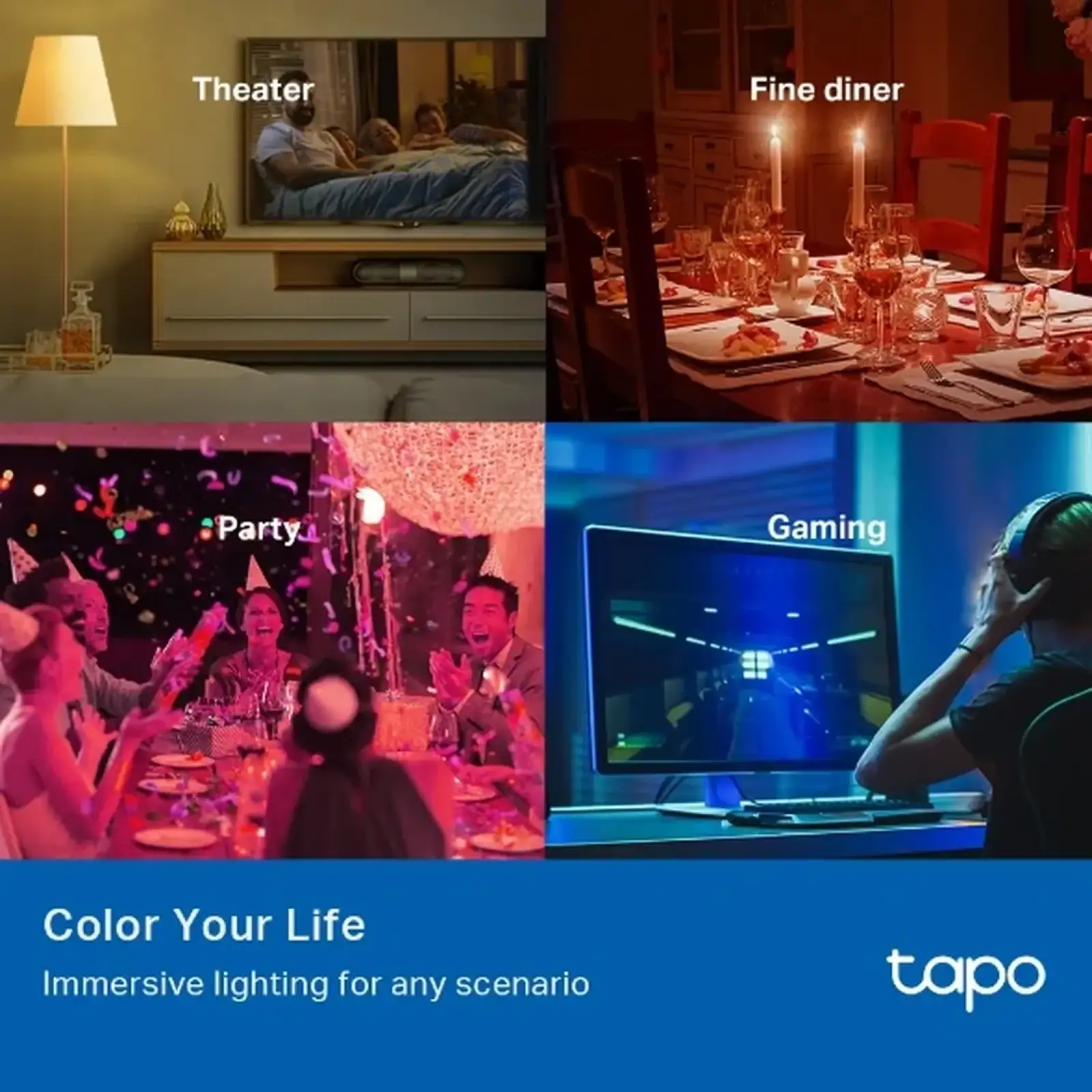Светодиодная лампа LED TP-Link Smart LED Wi-Fi Tapo L530E N300 UA