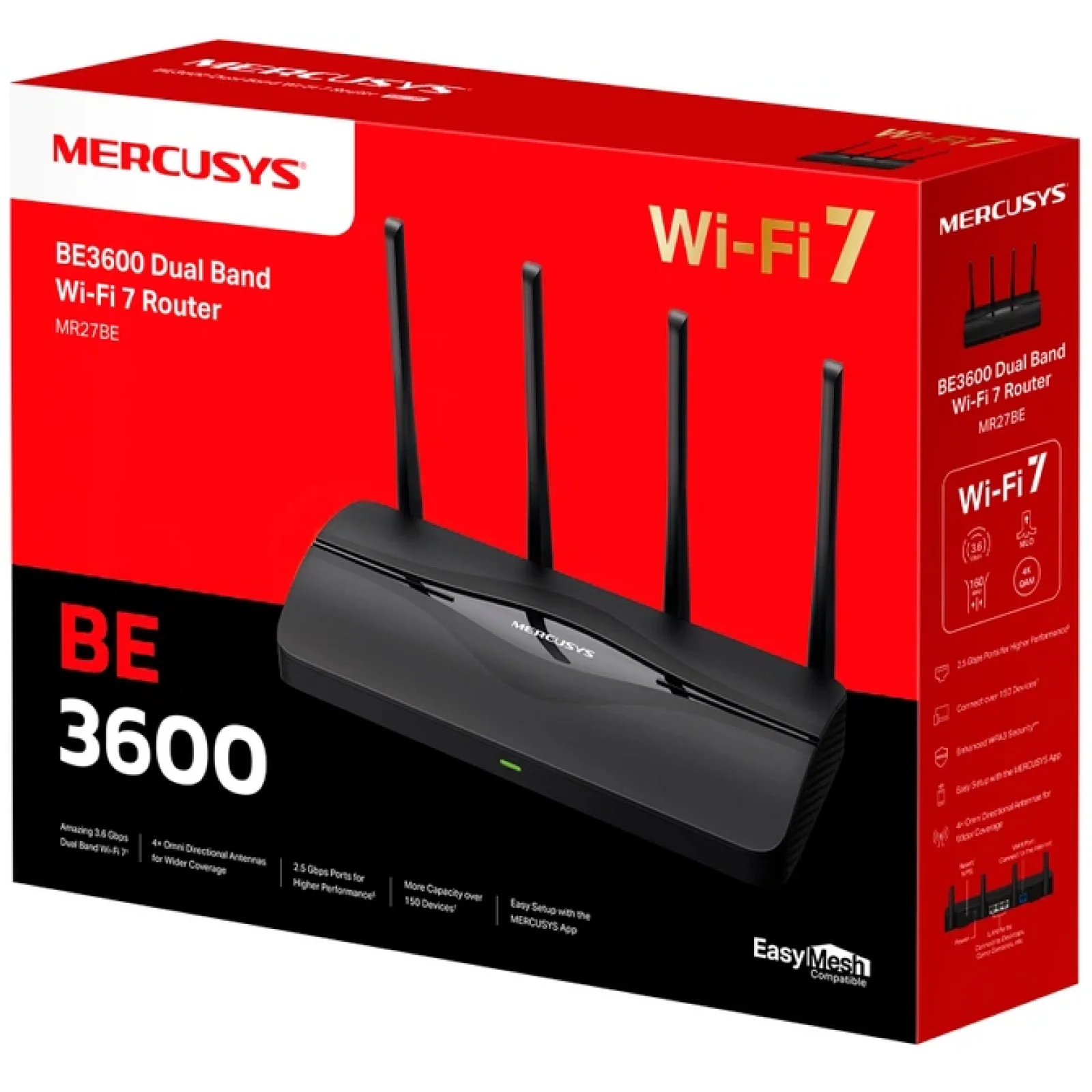 Маршрутизатор Mercusys MR27BE BE3600 Gigabit UA