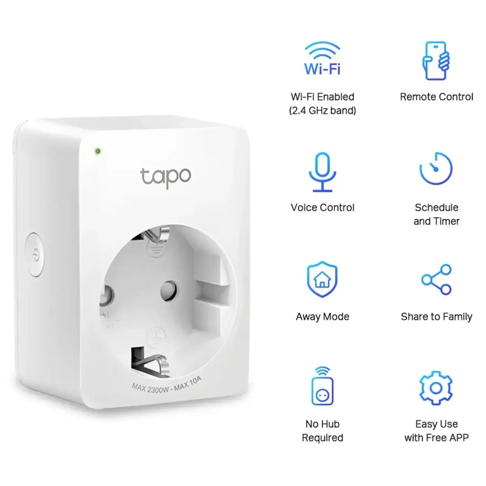 Умная розетка TP-Link Tapo P100 Wi-Fi (1-pack) UA