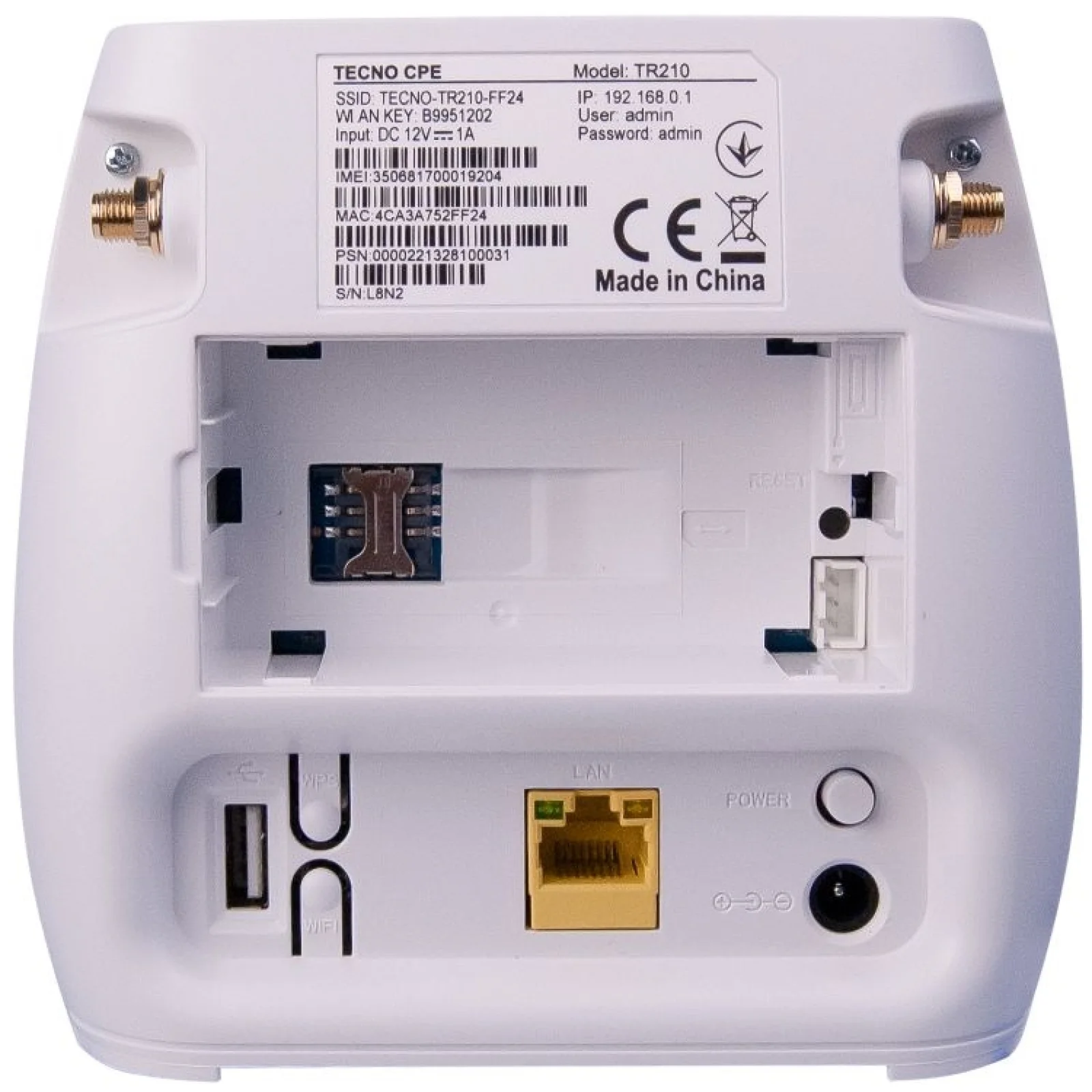Беспроводной маршрутизатор (роутер) Tecno TR210 (4895180764646)