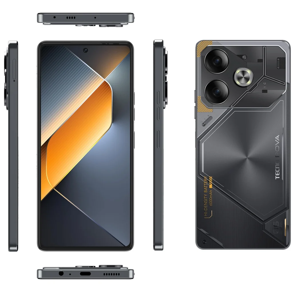 Смартфон Tecno Pova 6 LI7 12/256GB Meteorite Grey (4894947019067) UA