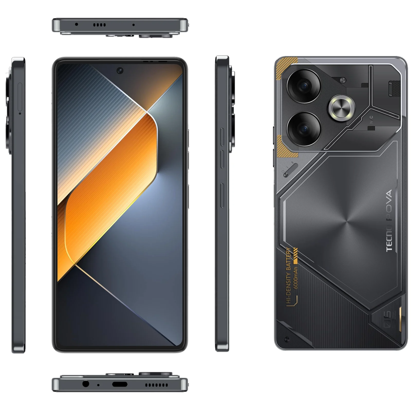 Смартфон Tecno Pova 6 LI7 8/256GB Meteorite Grey (4894947019050) UA