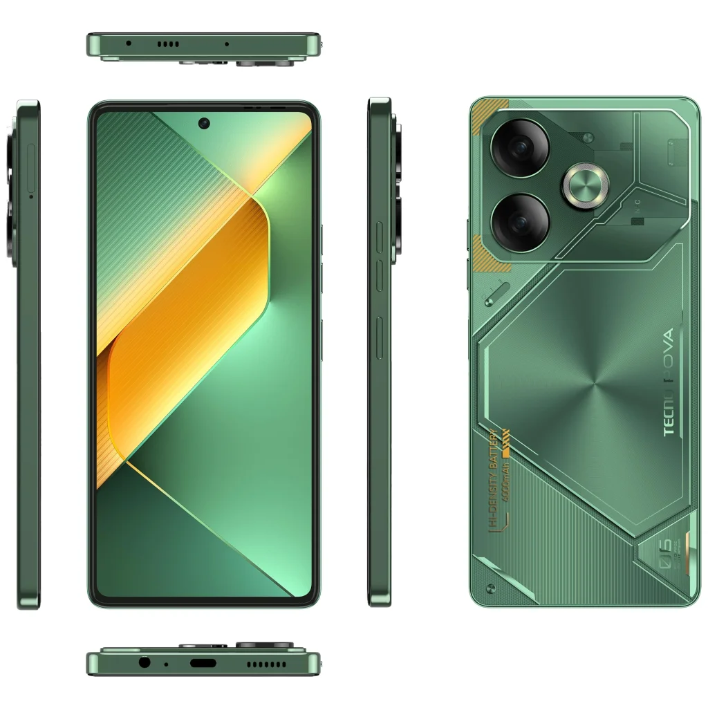 Смартфон Tecno Pova 6 LI7 8/256GB Comet Green (4894947019074) UA