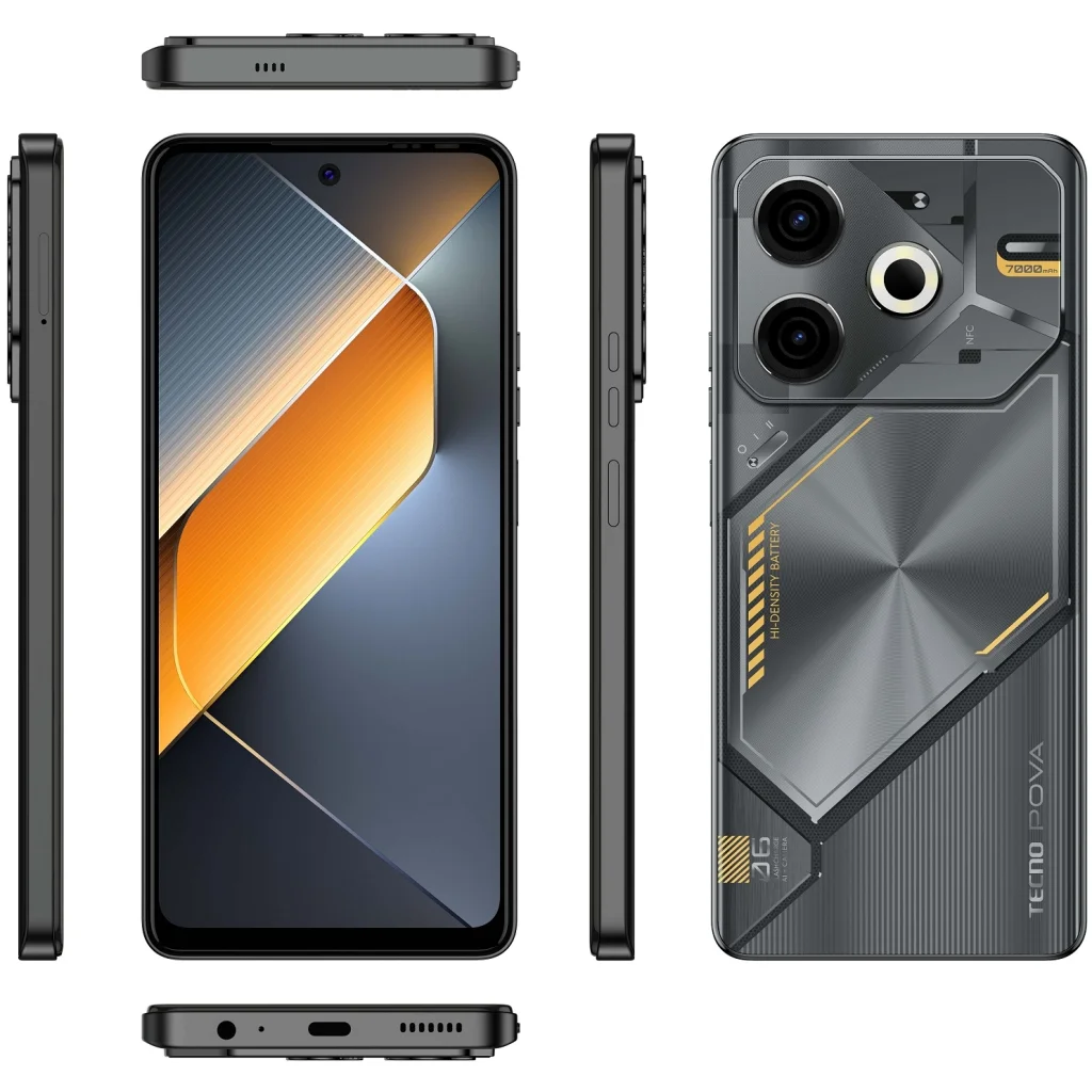 Смартфон Tecno Pova 6 Neo LI6 8/128GB Speed Black (4894947021015) UA