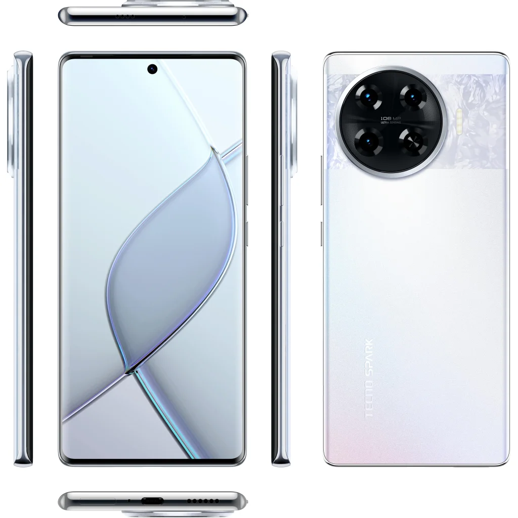 Смартфон Tecno Spark 20 Pro Plus KJ7 8/256Gb Lunar Frost (4894947019128) UA