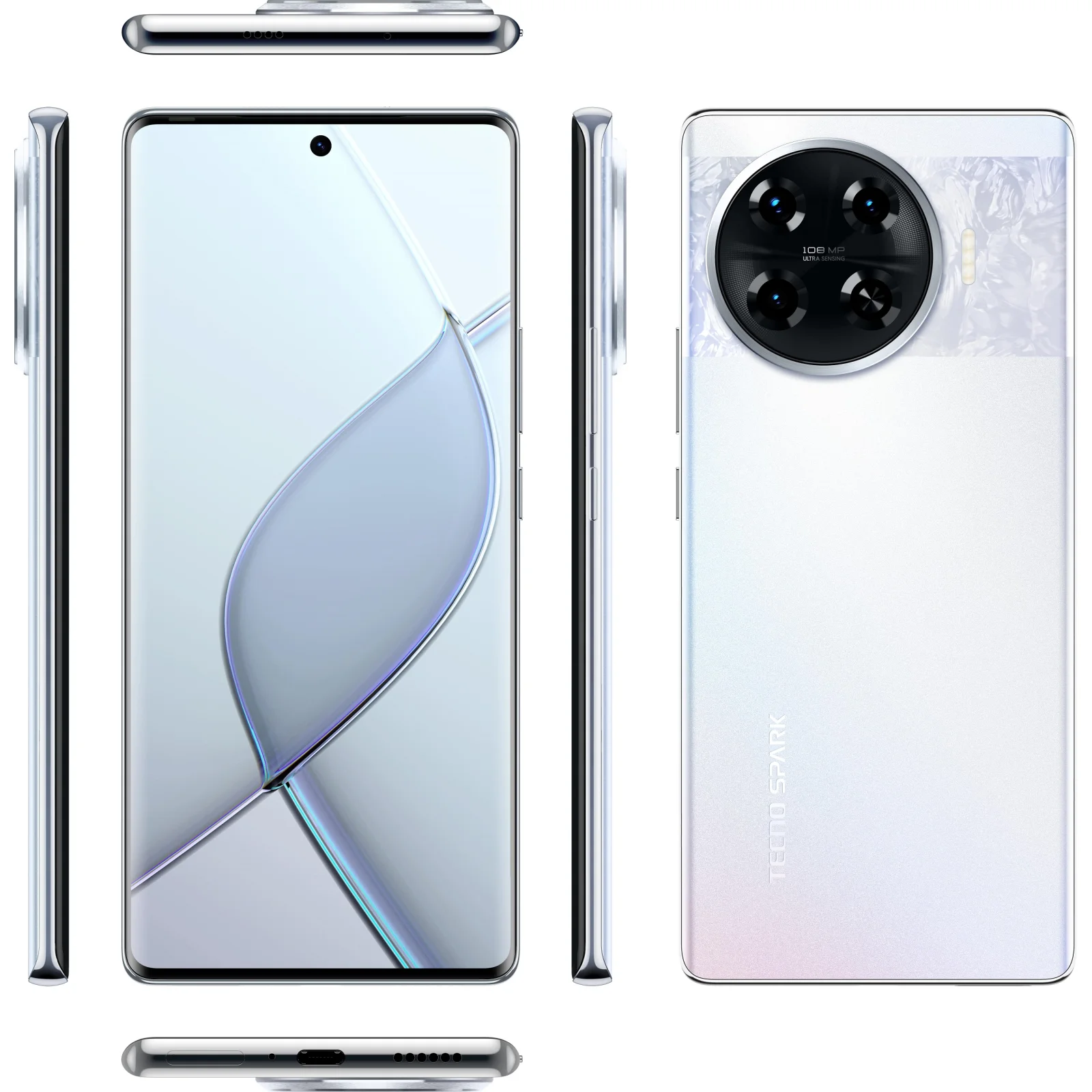 Смартфон Tecno Spark 20 Pro Plus KJ7 8/256Gb Lunar Frost (4894947019128) UA