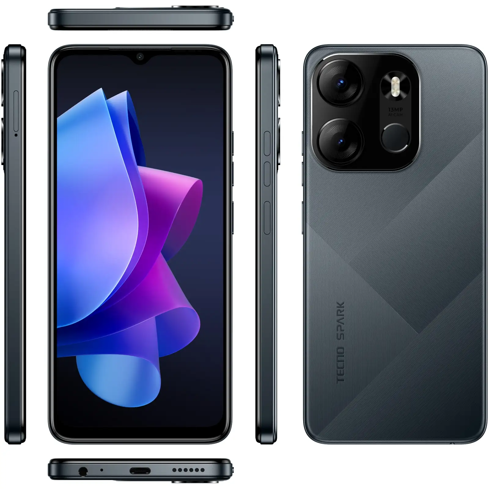Смартфон Tecno Spark Go 2023 BF7n 3/64GB NFC Endless Black (4895180796296) UA