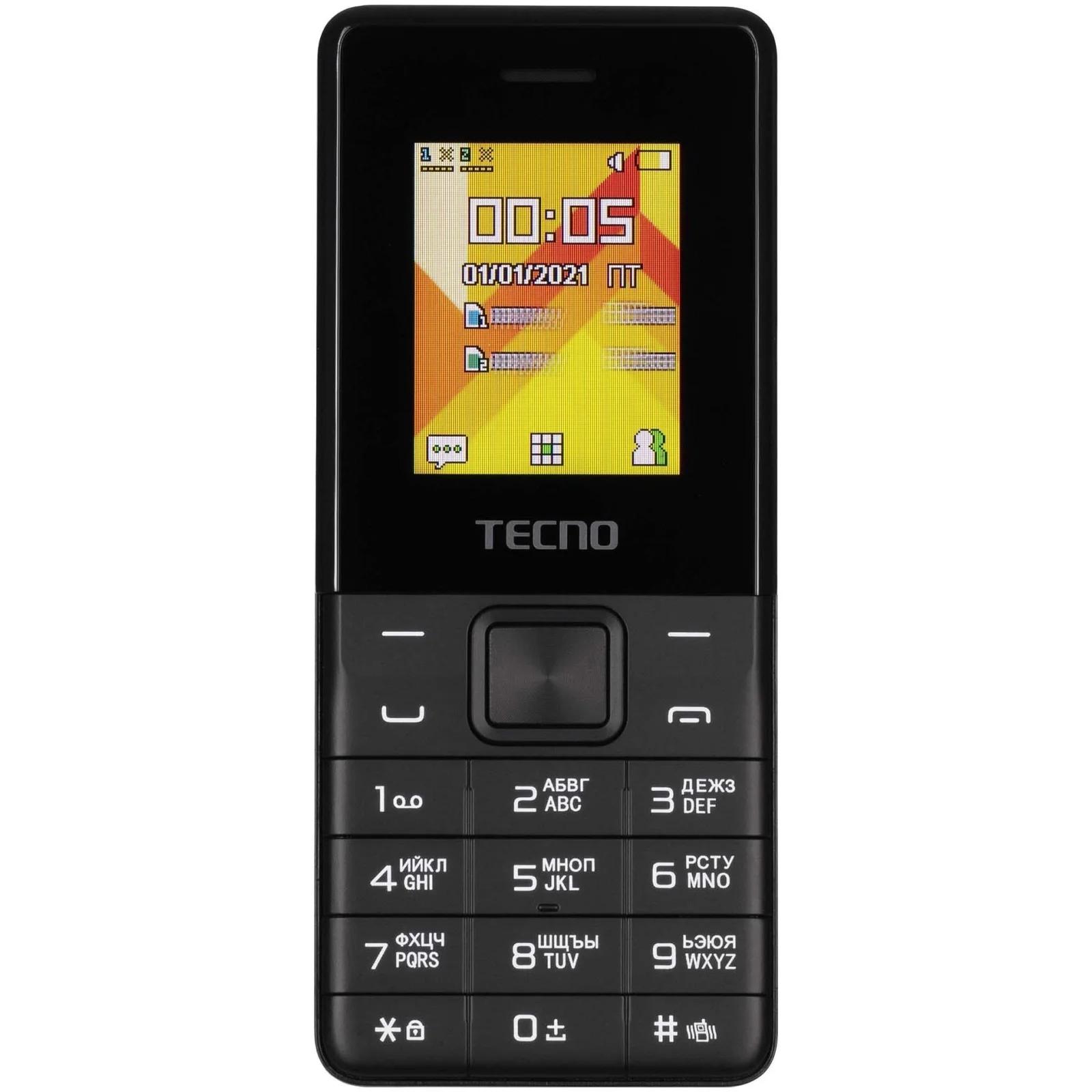 Телефон Tecno T301 2022 Black UA